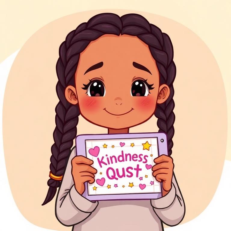 Aaliyah, age 9, builder of Kindness Quest